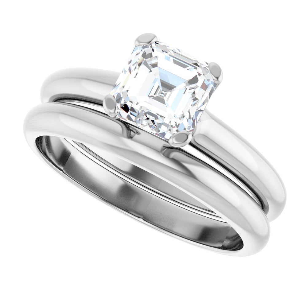 
                  
                    14K White Asscher 1 1/4 ct Engagement Ring
                  
                