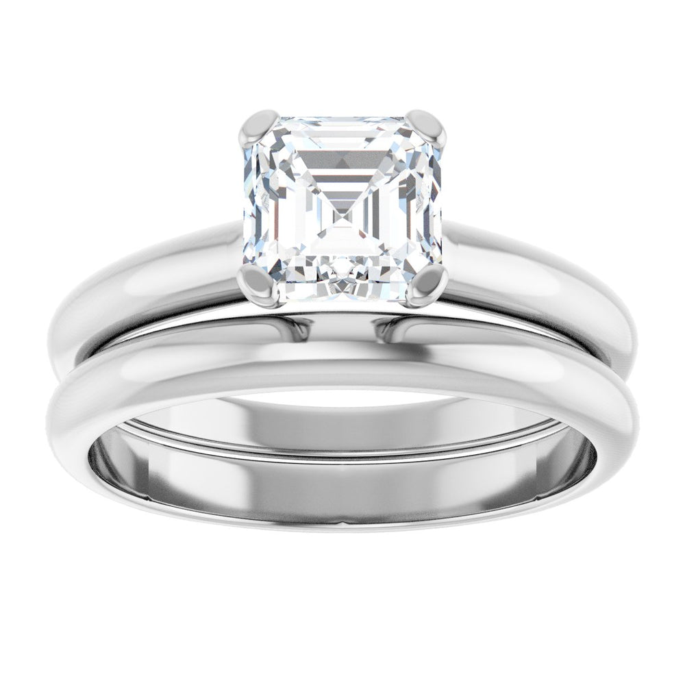 
                  
                    14K White Asscher 1 1/4 ct Engagement Ring
                  
                