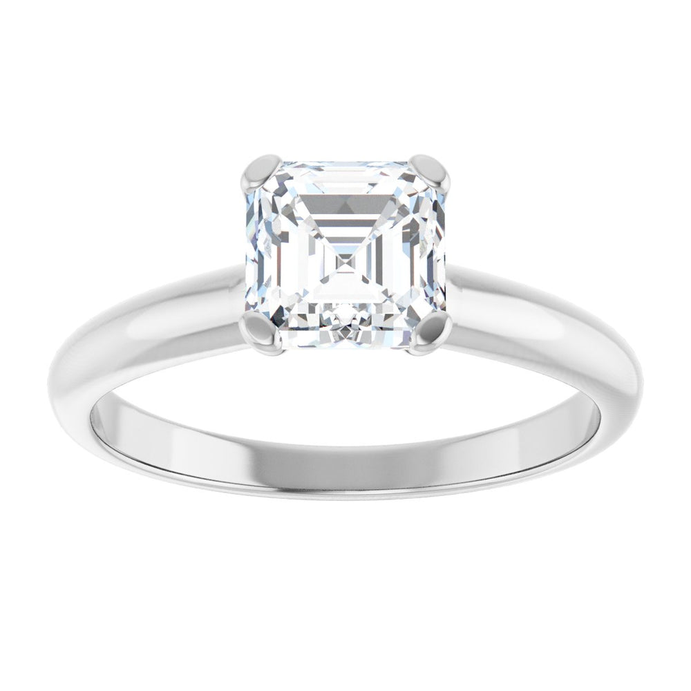 
                  
                    14K White Asscher 1 1/4 ct Engagement Ring
                  
                