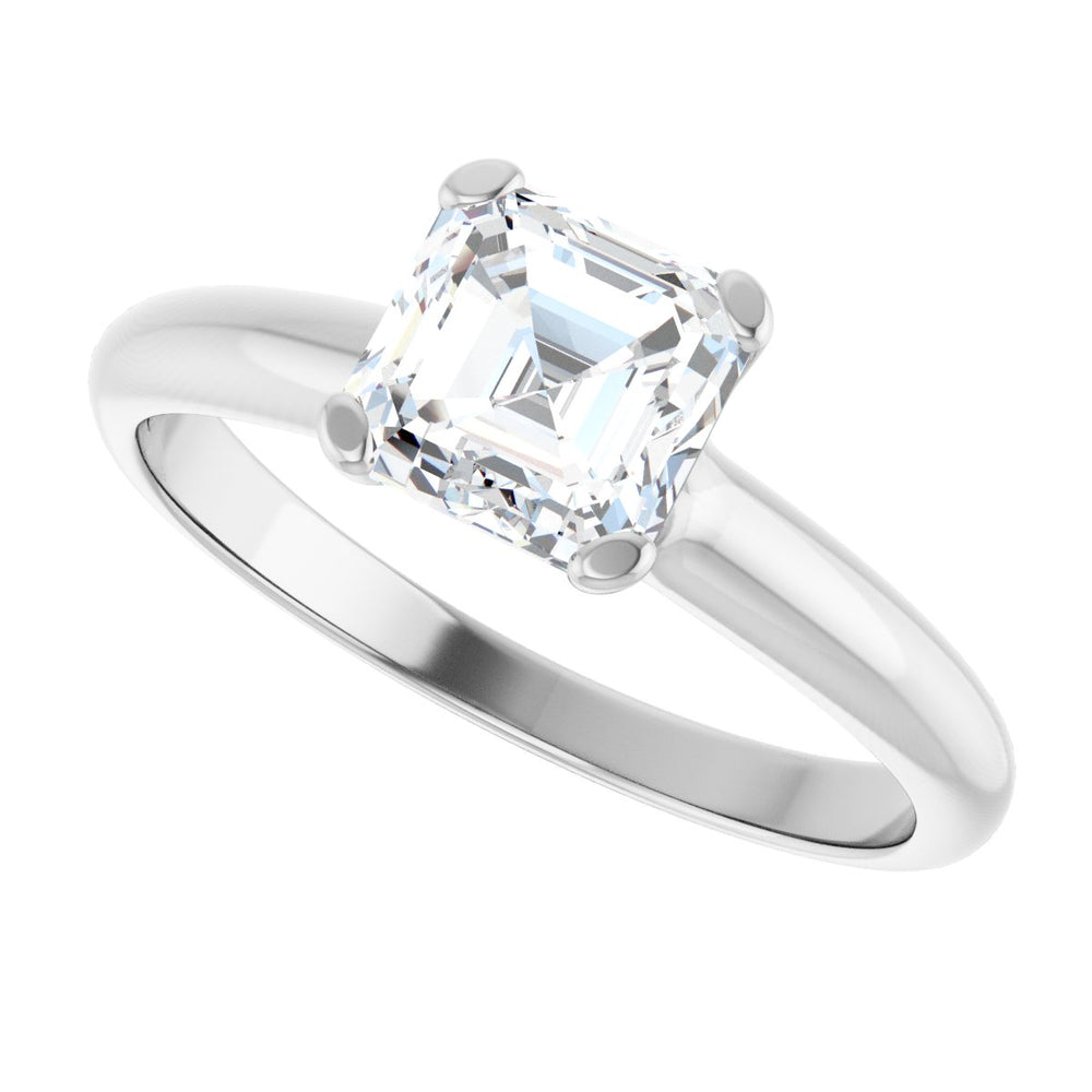 
                  
                    14K White Asscher 1 1/4 ct Engagement Ring
                  
                