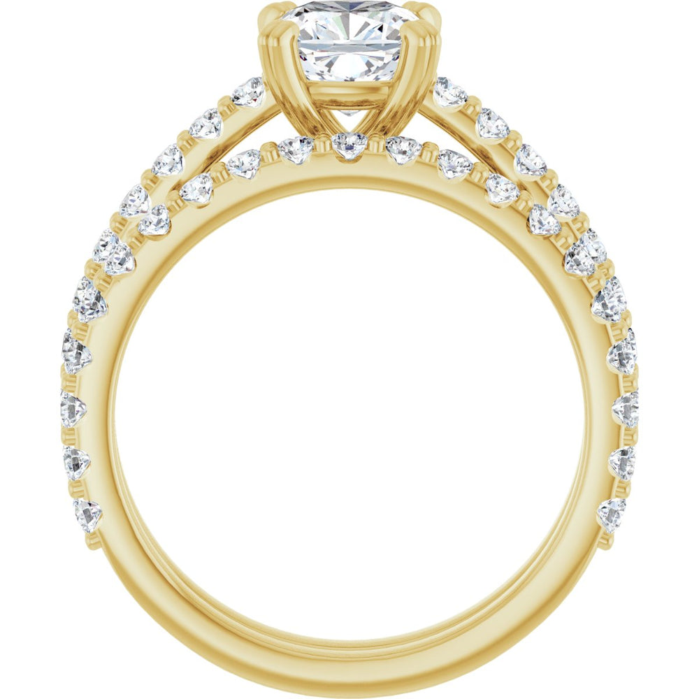 
                  
                    14K Yellow Cushion 1 1/4 ct Engagement Ring
                  
                