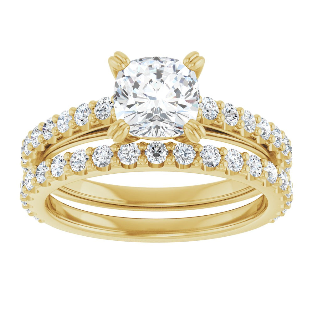 
                  
                    14K Yellow Cushion 1 1/4 ct Engagement Ring
                  
                