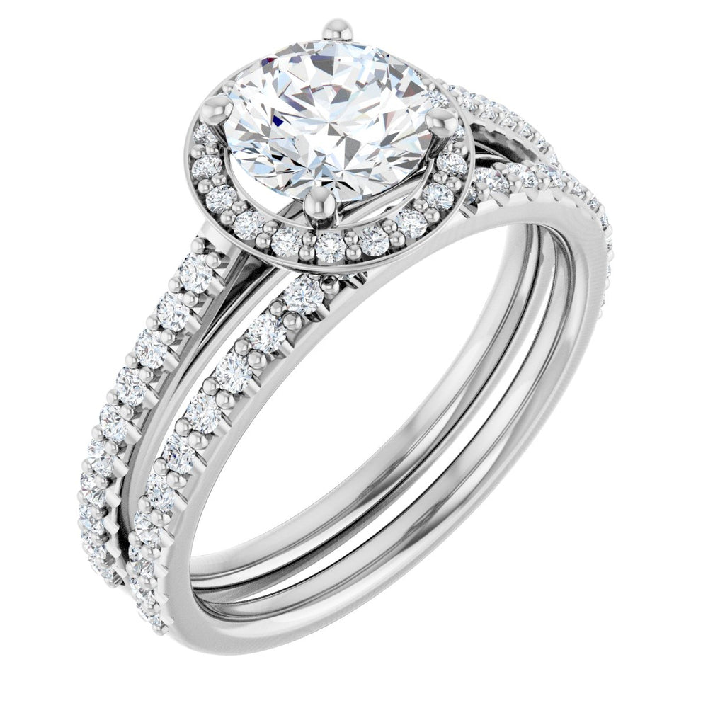 
                  
                    14K White Round 1 ct Engagement Ring
                  
                
