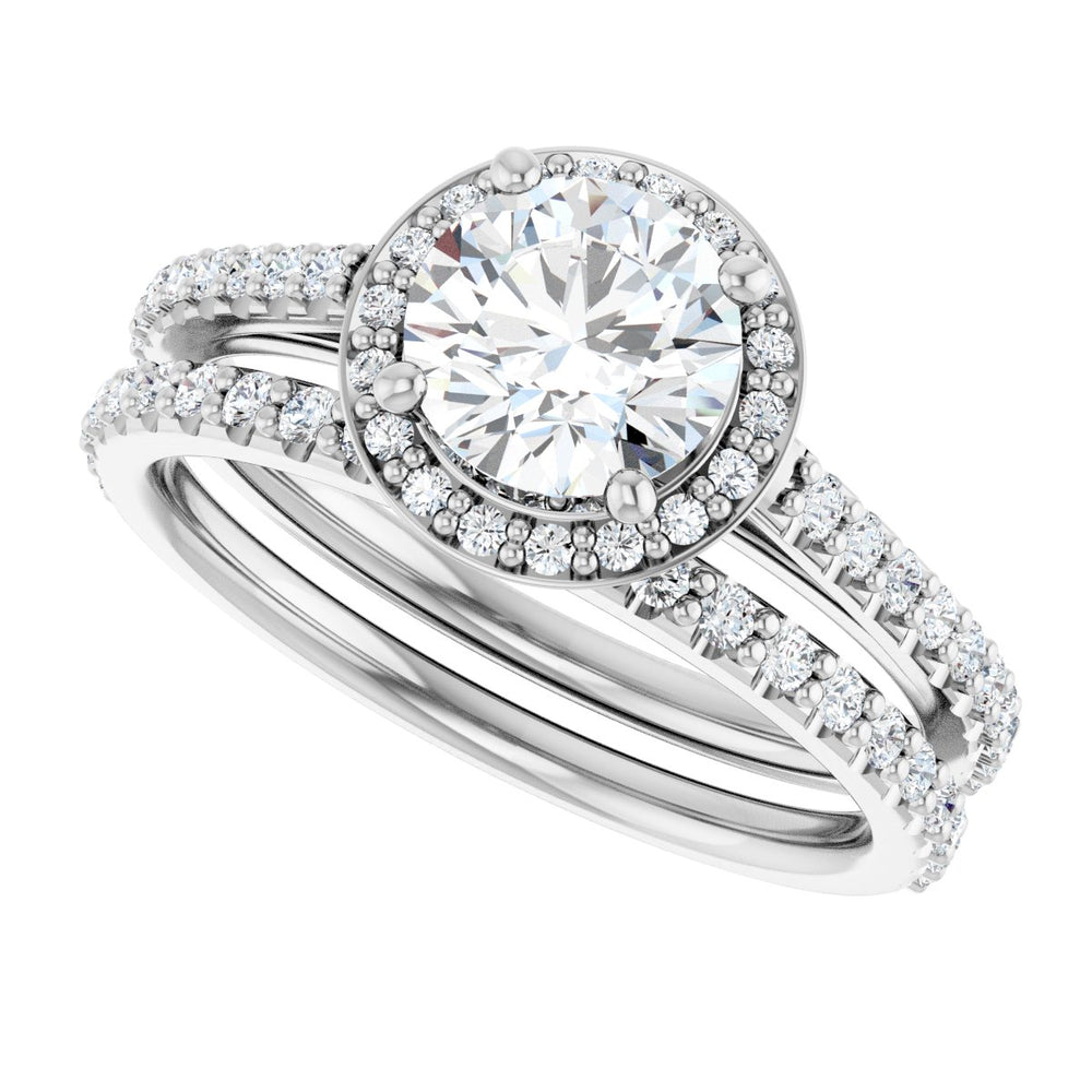 
                  
                    14K White Round 1 ct Engagement Ring
                  
                