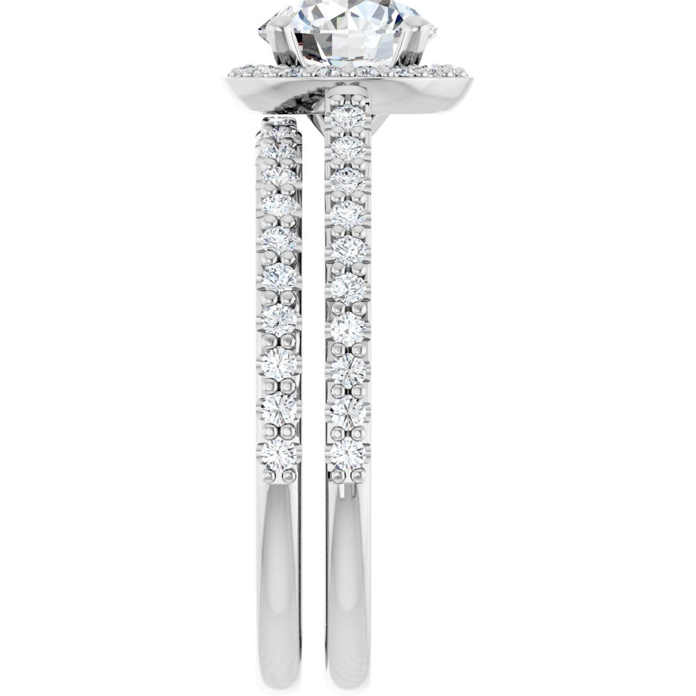 
                  
                    14K White Round 1 ct Engagement Ring
                  
                