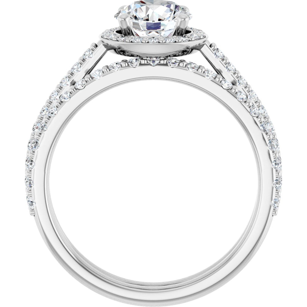 
                  
                    14K White Round 1 ct Engagement Ring
                  
                