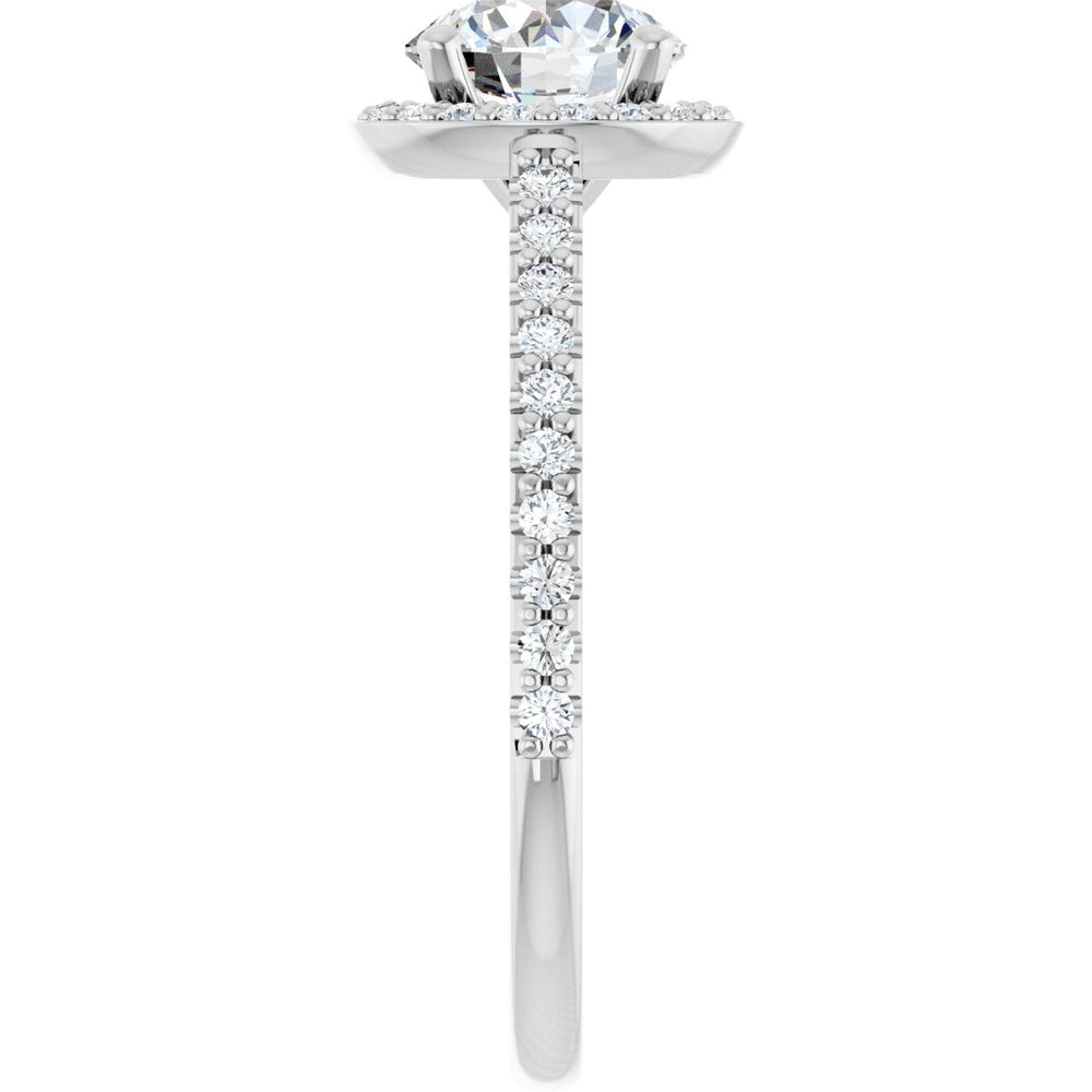 
                  
                    14K White Round 1 ct Engagement Ring
                  
                