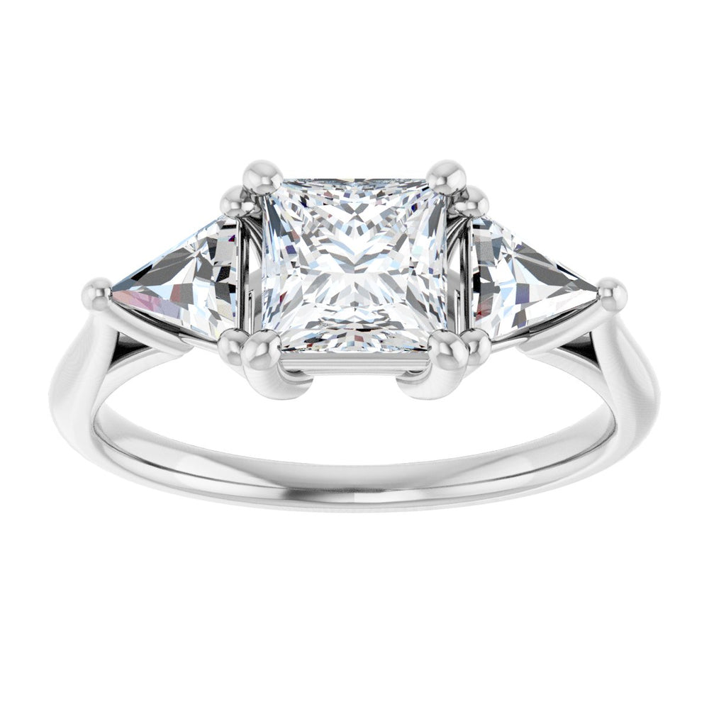 
                  
                    14K White Square 1 ct Engagement Ring
                  
                