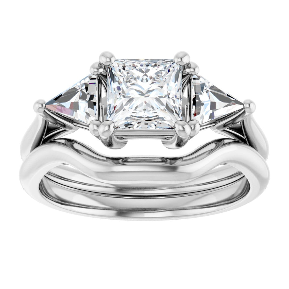 
                  
                    14K White Square 1 ct Engagement Ring
                  
                