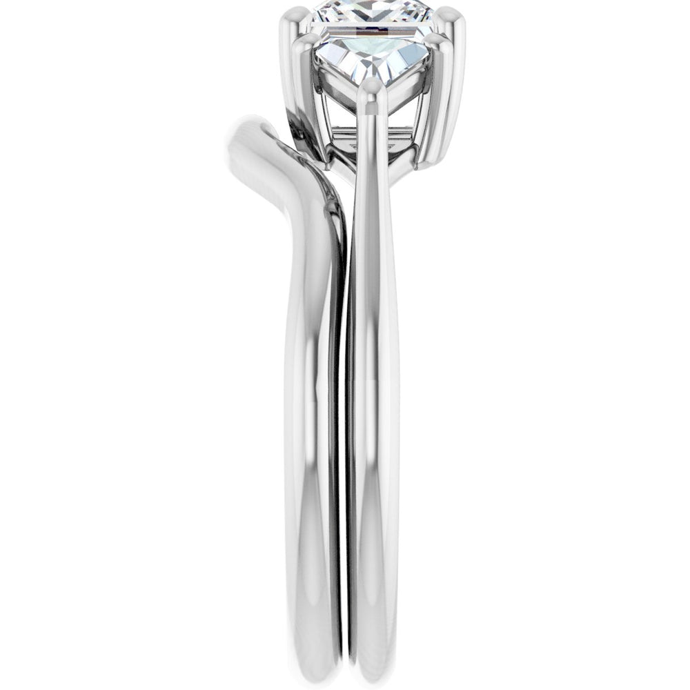 
                  
                    14K White Square 1 ct Engagement Ring
                  
                