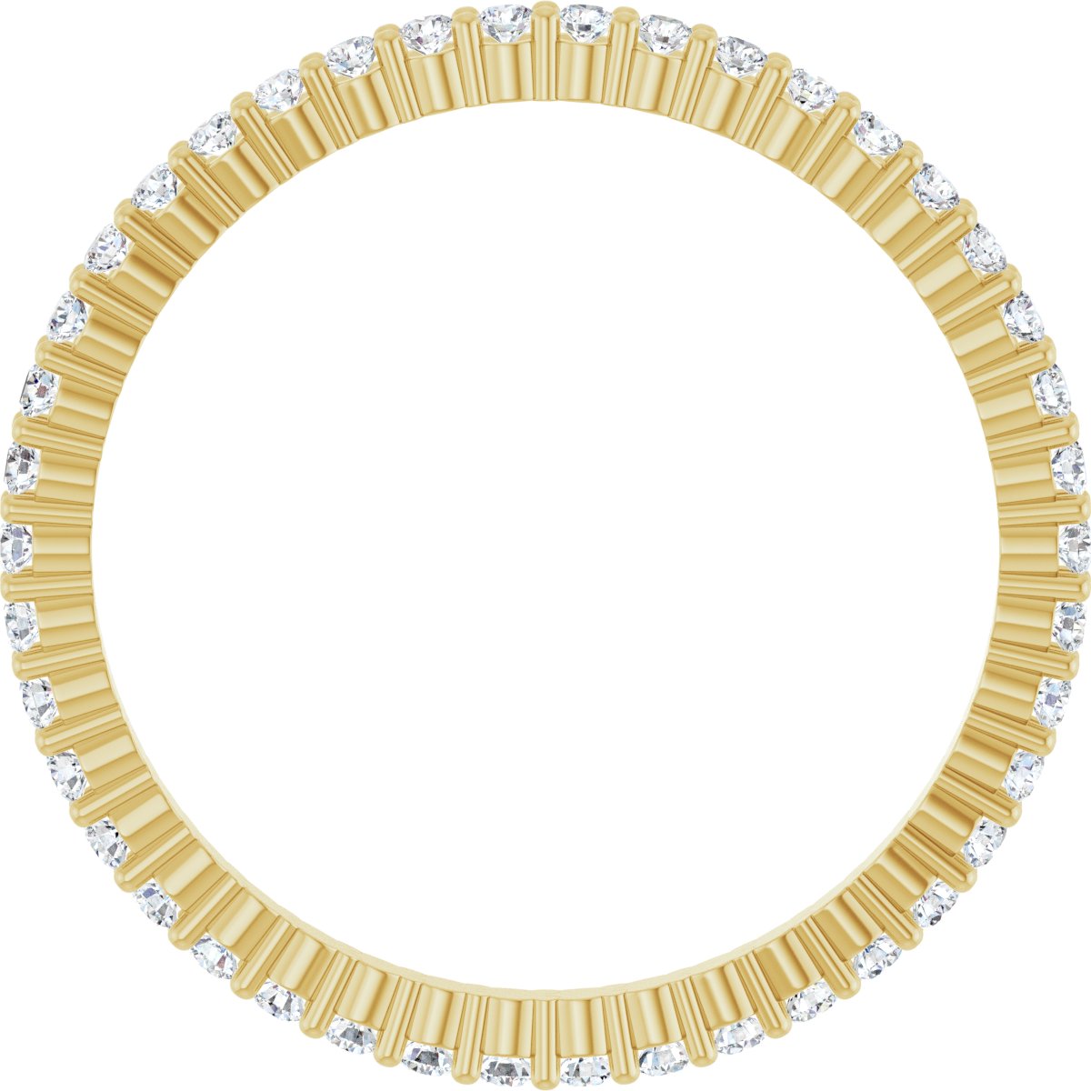 14K Yellow Gold 3/8 CTW Natural Diamond Eternity Band