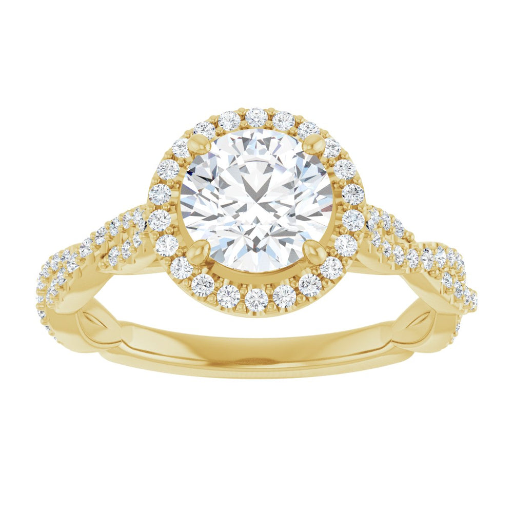 
                  
                    14K Yellow Round 1 ct Engagement Ring
                  
                