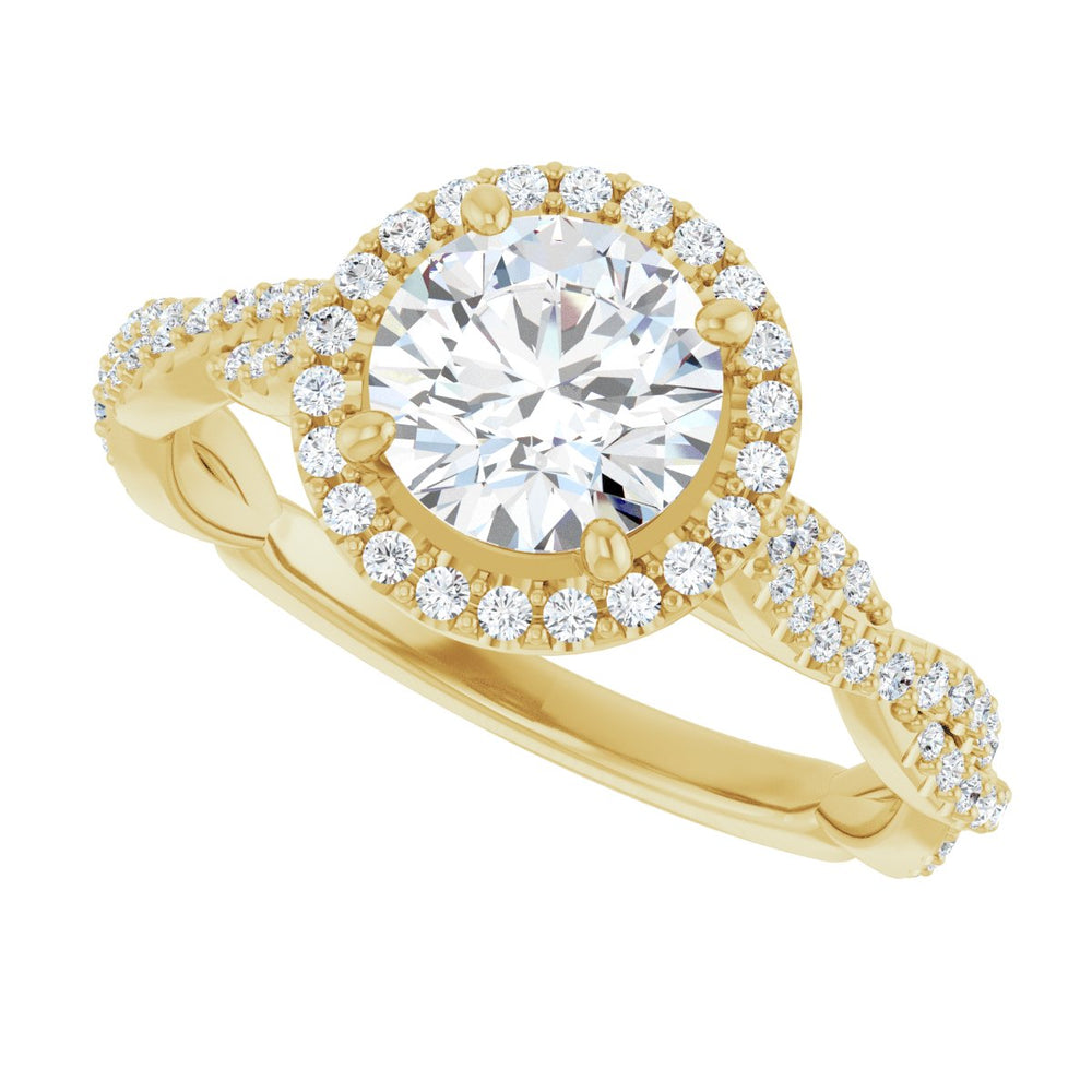 
                  
                    14K Yellow Round 1 ct Engagement Ring
                  
                