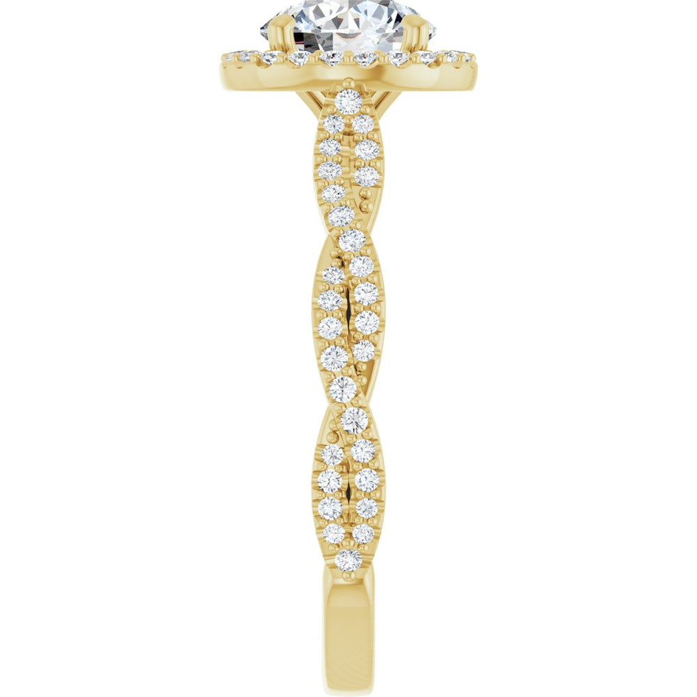 
                  
                    14K Yellow Round 1 ct Engagement Ring
                  
                