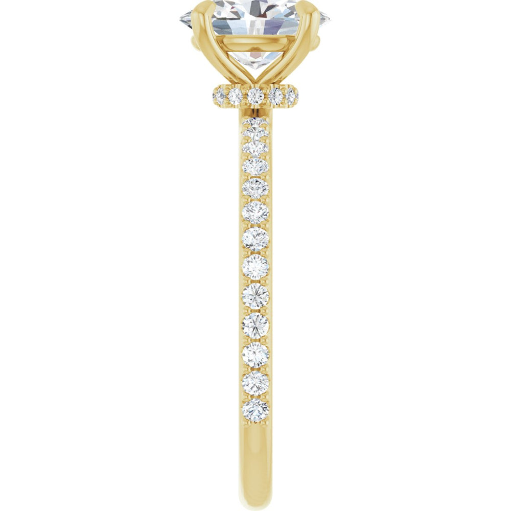 
                  
                    14K Yellow Oval 1 ct Engagement Ring
                  
                