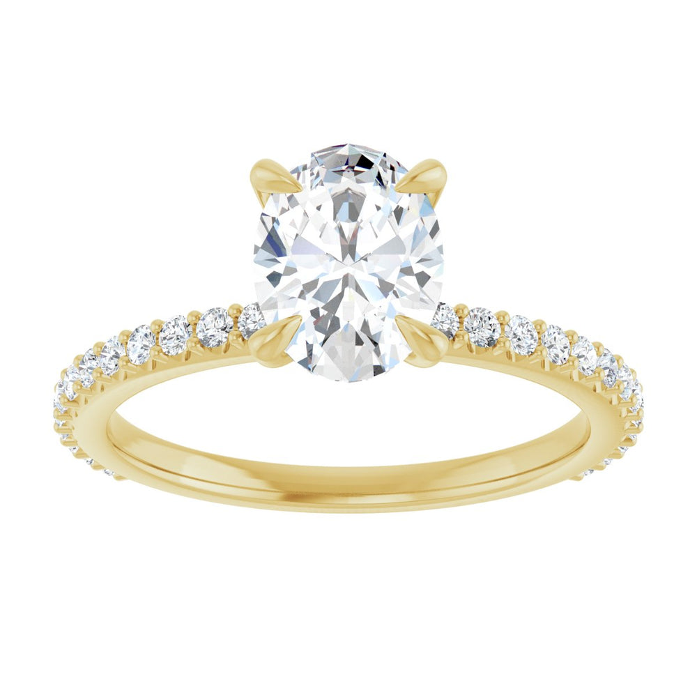 
                  
                    14K Yellow Oval 1 ct Engagement Ring
                  
                