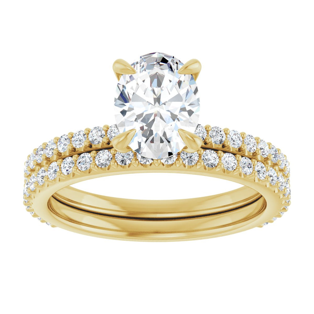 
                  
                    14K Yellow Oval 1 ct Engagement Ring
                  
                