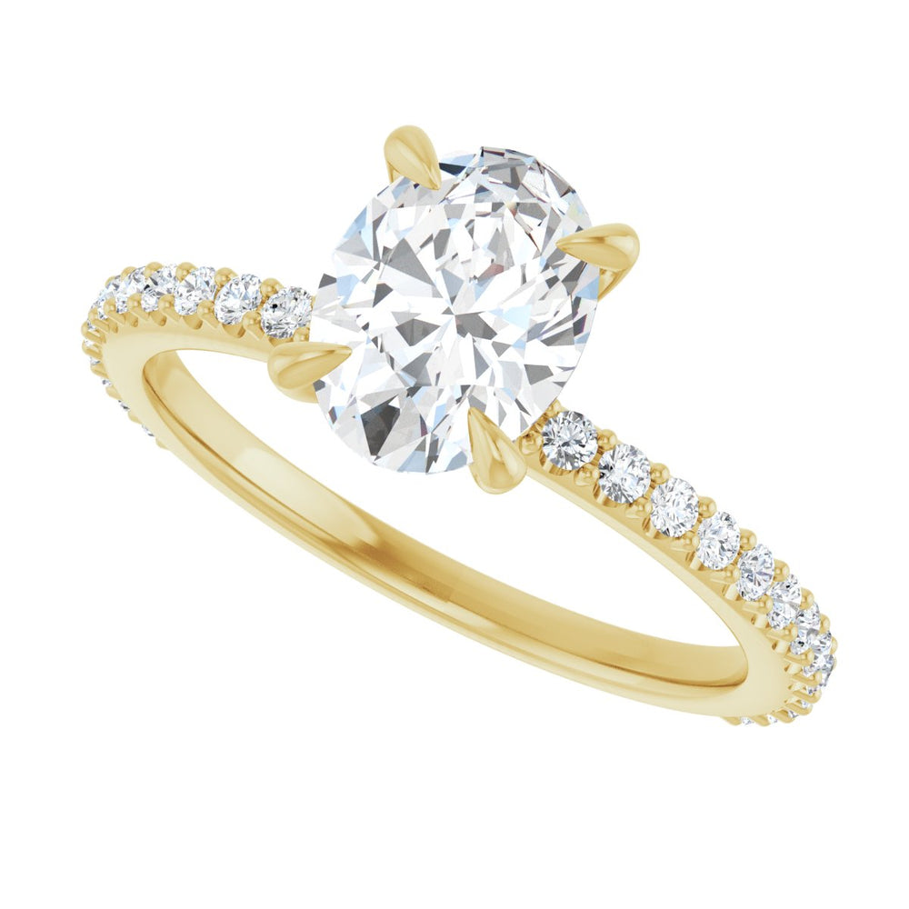 
                  
                    14K Yellow Oval 1 ct Engagement Ring
                  
                