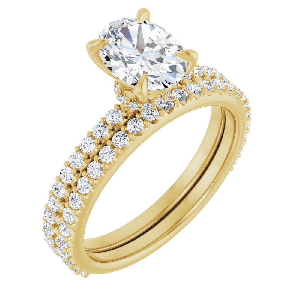
                  
                    14K Yellow Oval 1 ct Engagement Ring
                  
                