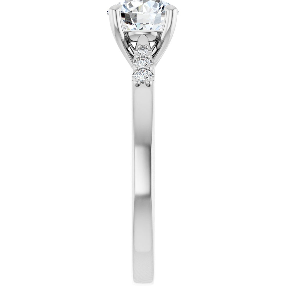 
                  
                    14K White Round 1 ct Engagement Ring
                  
                