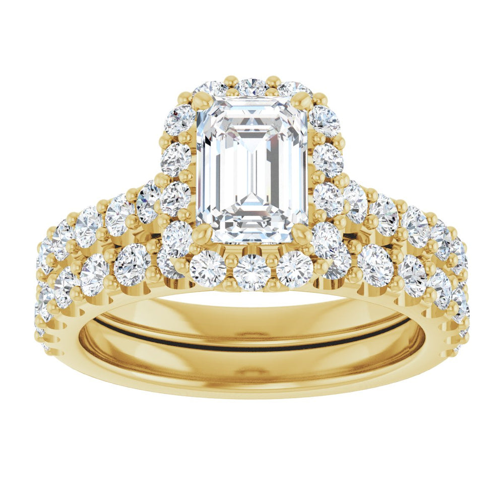 
                  
                    14K Yellow Emerald 1 ct Engagement Ring
                  
                