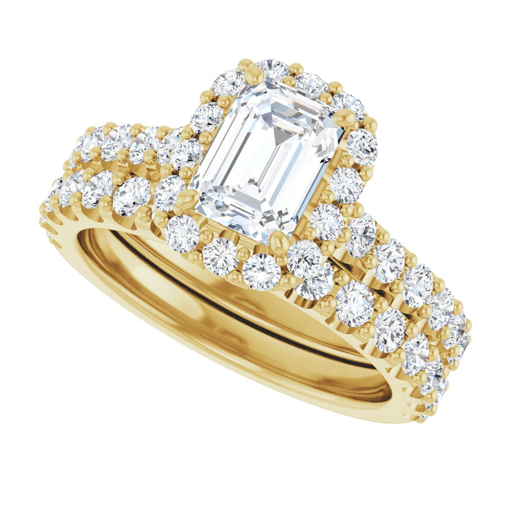 
                  
                    14K Yellow Emerald 1 ct Engagement Ring
                  
                