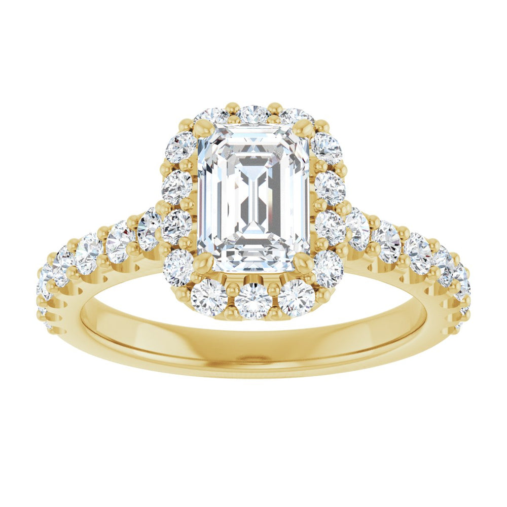 
                  
                    14K Yellow Emerald 1 ct Engagement Ring
                  
                