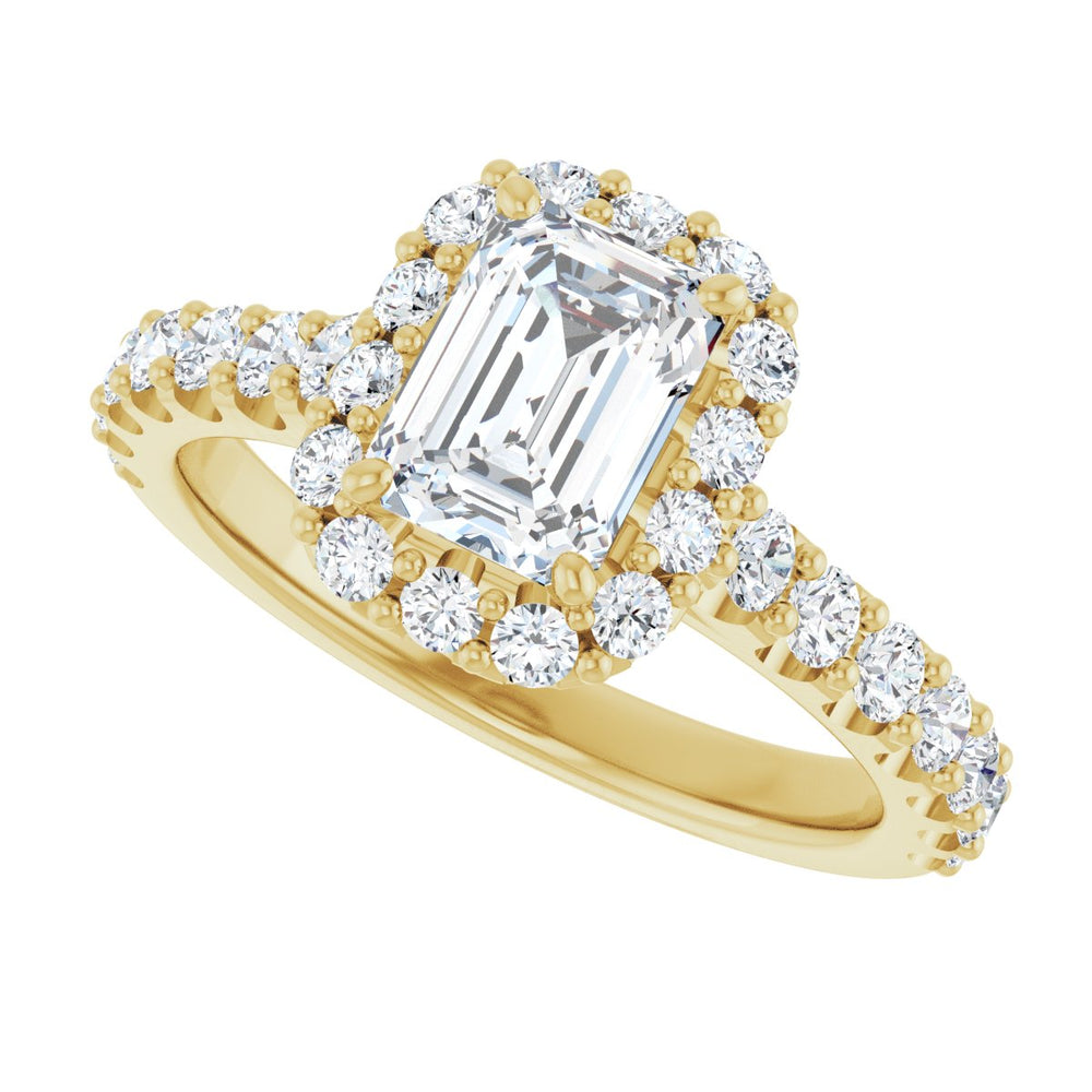 
                  
                    14K Yellow Emerald 1 ct Engagement Ring
                  
                