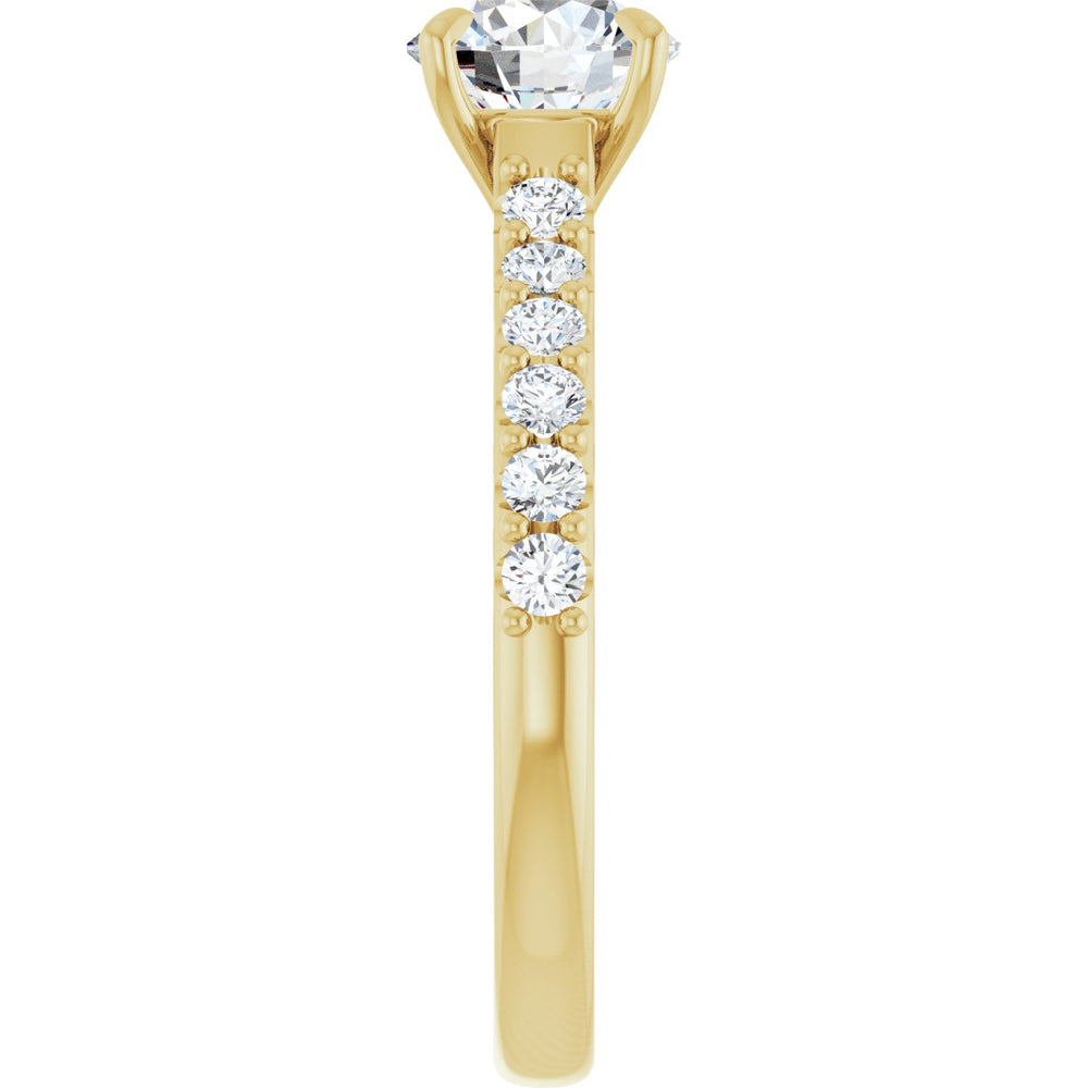 
                  
                    14K Yellow Round 1 ct Engagement Ring
                  
                