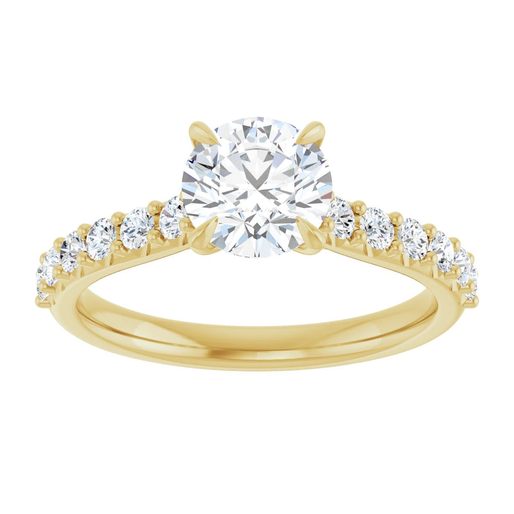 
                  
                    14K Yellow Round 1 ct Engagement Ring
                  
                