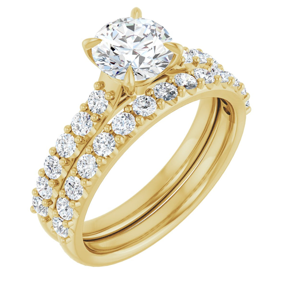 
                  
                    14K Yellow Round 1 ct Engagement Ring
                  
                