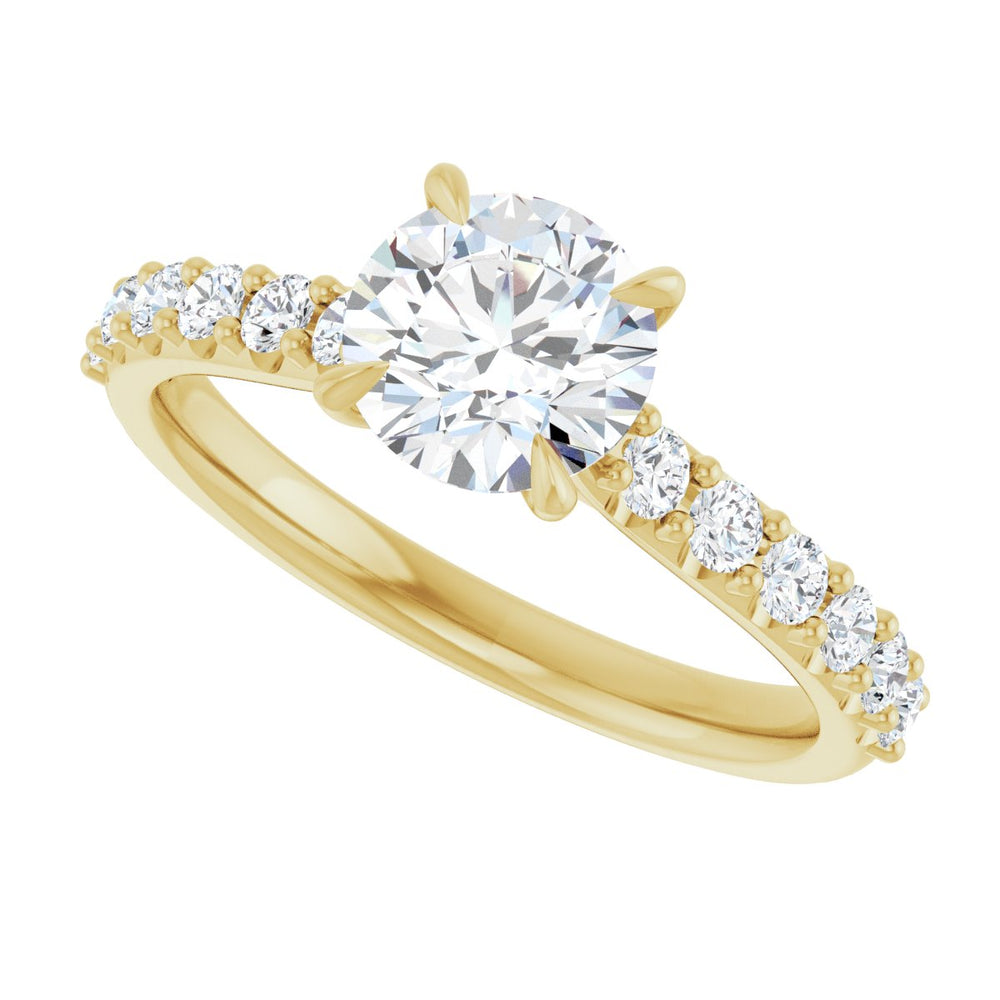 
                  
                    14K Yellow Round 1 ct Engagement Ring
                  
                