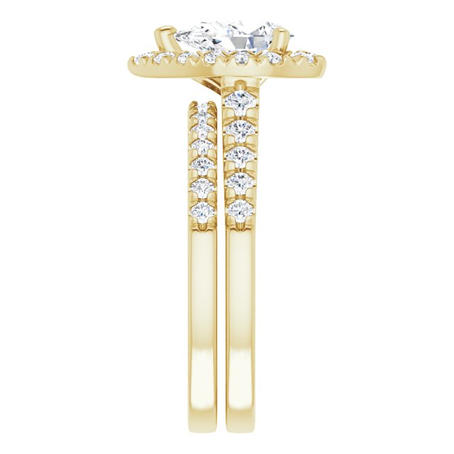 
                  
                    14K Yellow Pear 9/10 ct French-Set Engagement Ring
                  
                