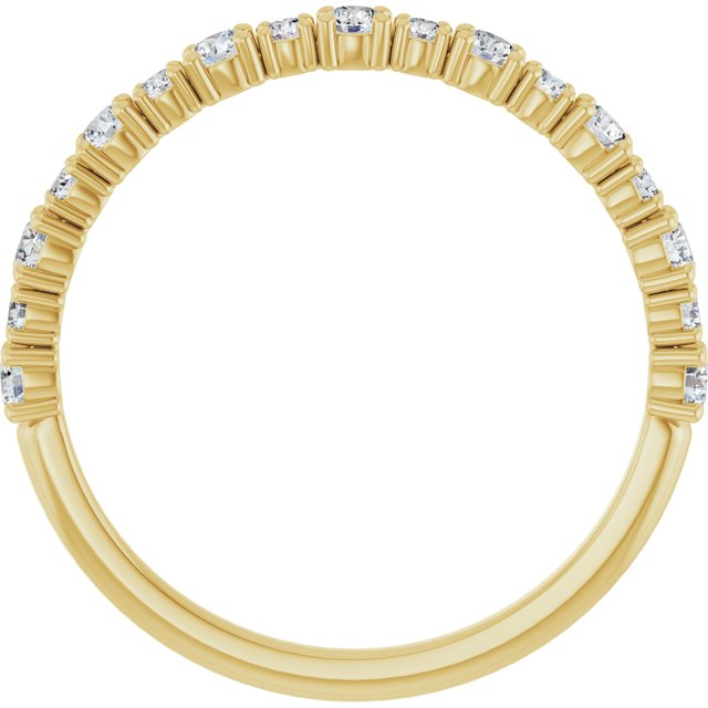 Approx. 3/8 CTW Lab-Grown Diamond Anniversary Band in 14K Yellow Gold, view 2