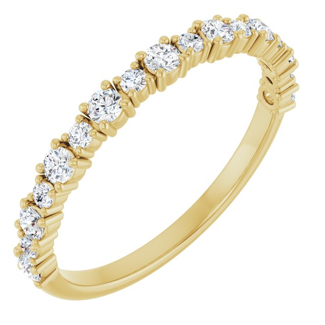 Approx. 3/8 CTW Lab-Grown Diamond Anniversary Band in 14K Yellow Gold, view 1