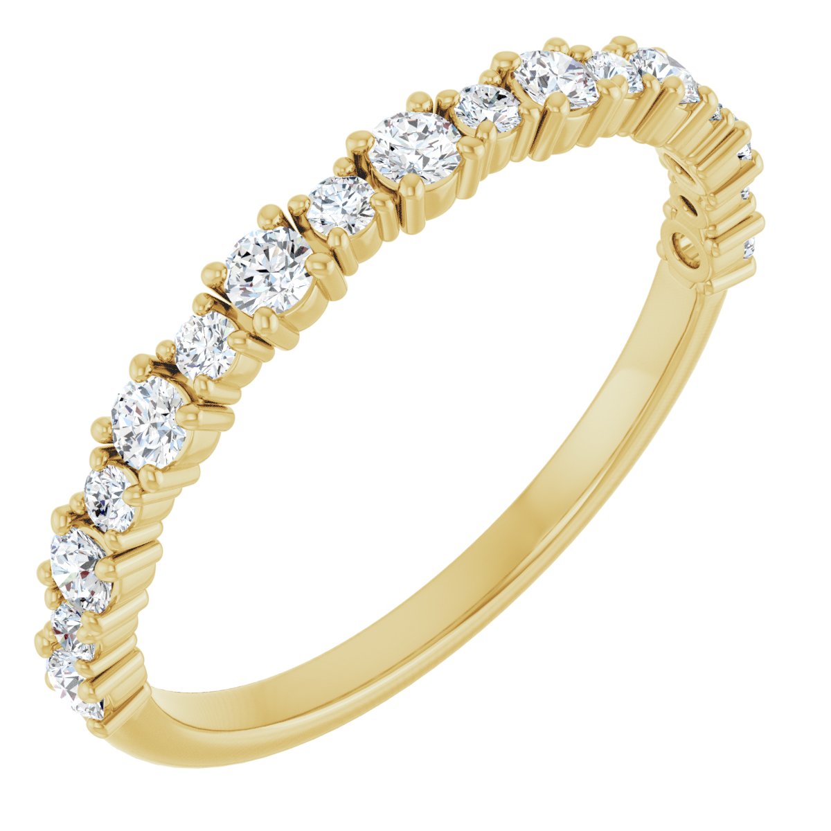 Approx. 3/8 CTW Lab-Grown Diamond Anniversary Band in 14K Yellow Gold, view 1
