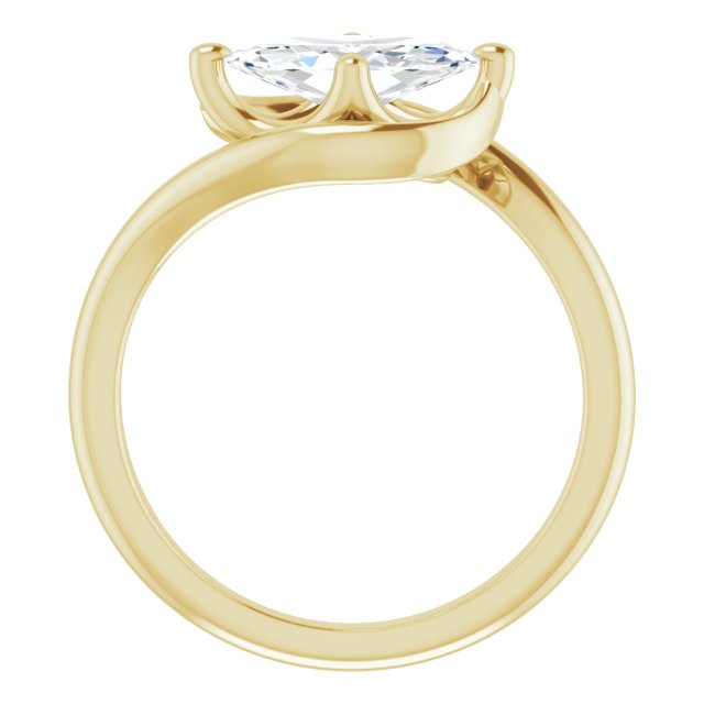 14K Yellow  10x5 mm Marquise Ring Mounting