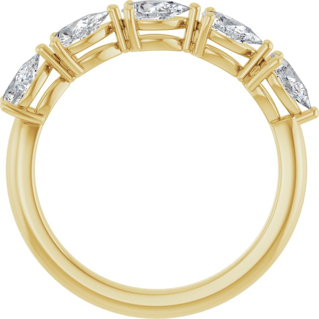 14K Yellow 1 CTW Natural Diamond Anniversary Band