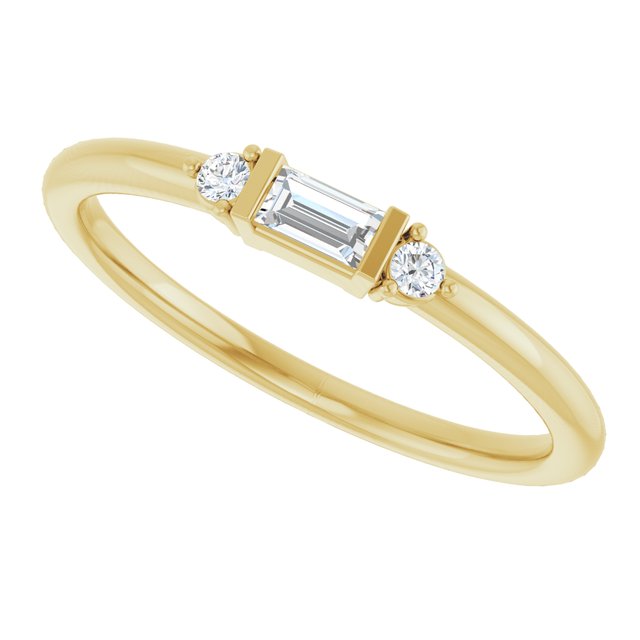 
                  
                    14K Yellow 1/8 CTW Natural Diamond Stackable Ring
                  
                
