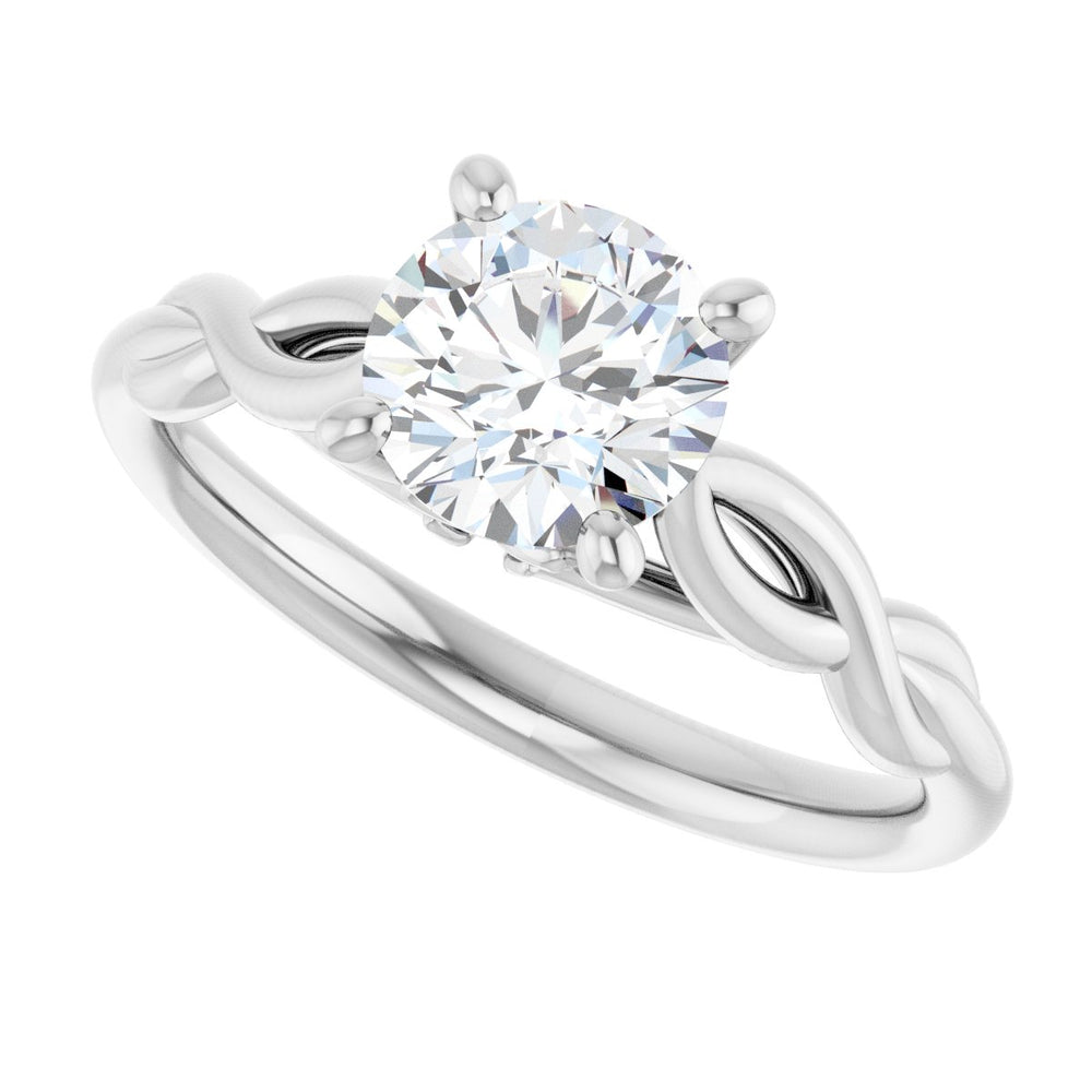 
                  
                    14K White Round 1 ct Engagement Ring
                  
                