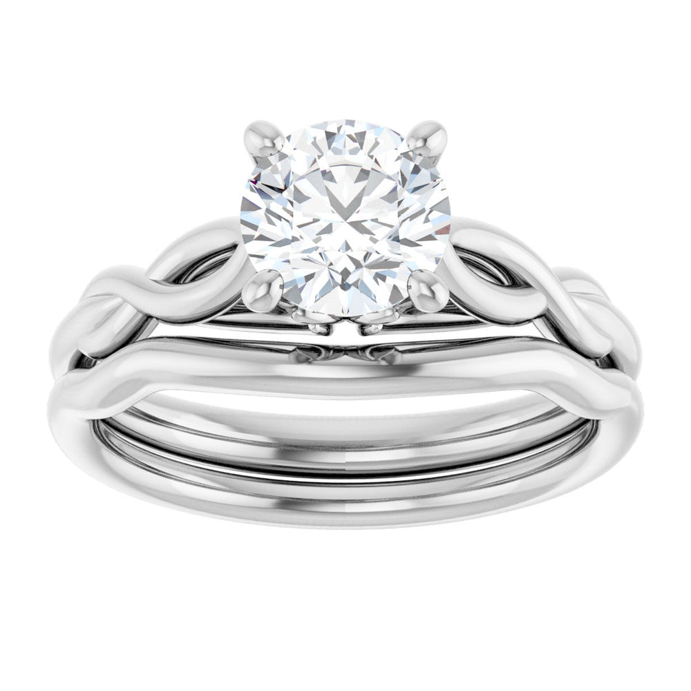 
                  
                    14K White Round 1 ct Engagement Ring
                  
                