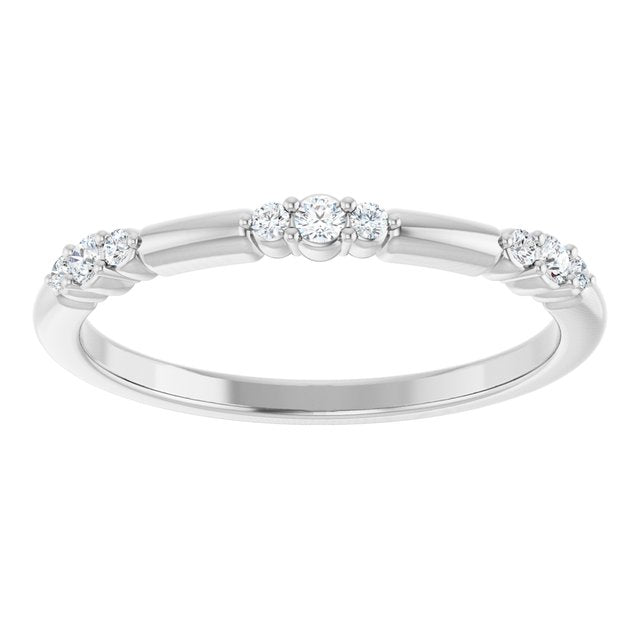 
                  
                    14K White 1/8 CTW Lab-Grown Diamond Stackable Ring
                  
                