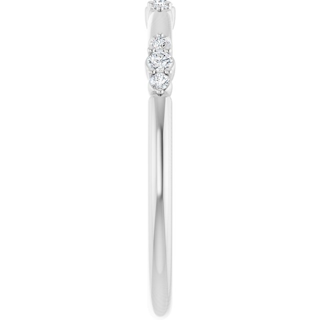 
                  
                    14K White 1/8 CTW Lab-Grown Diamond Stackable Ring
                  
                