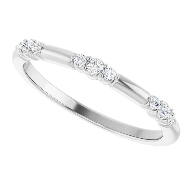 
                  
                    14K White 1/8 CTW Lab-Grown Diamond Stackable Ring
                  
                