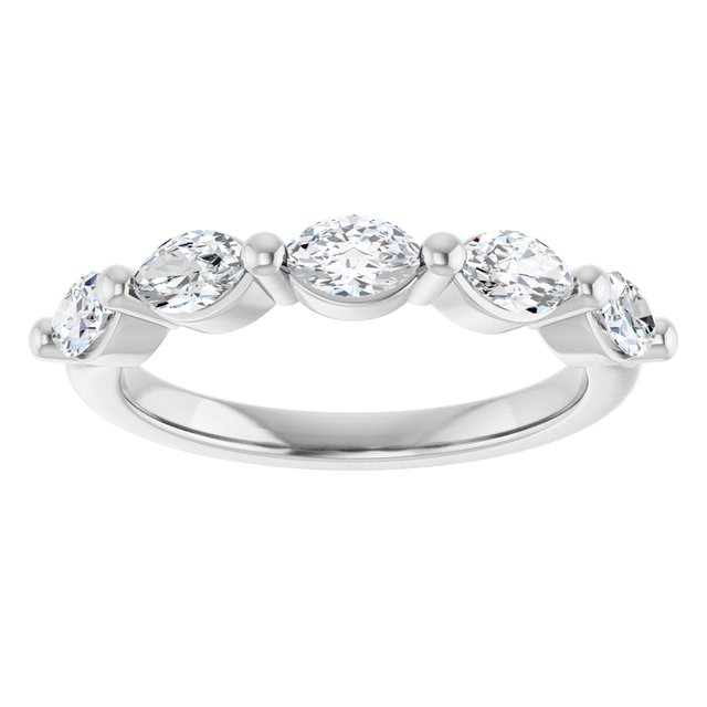 
                  
                    14K White 1 CTW Lab-Grown Diamond Anniversary Band
                  
                