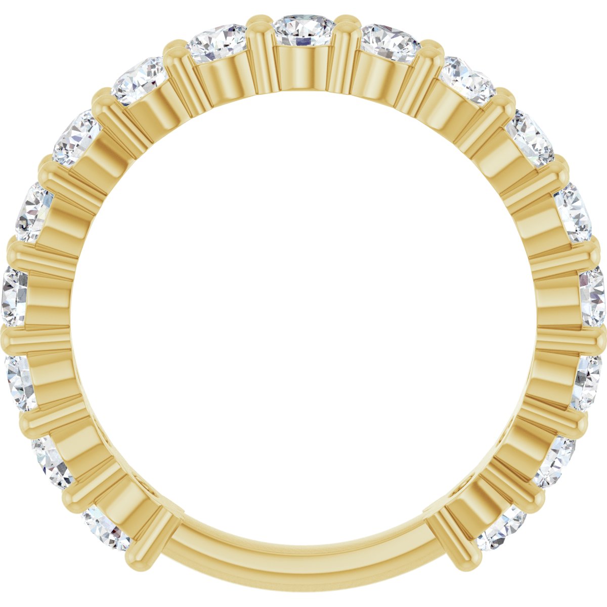Approx. 1 3/4 CTW Lab-Grown Diamond Anniversary Band in 14K Yellow Gold, view 2