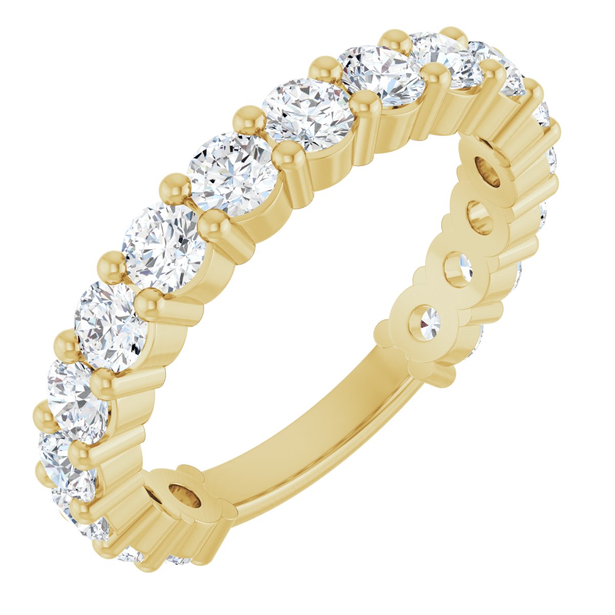 Approx. 1 3/4 CTW Lab-Grown Diamond Anniversary Band in 14K Yellow Gold, view 1