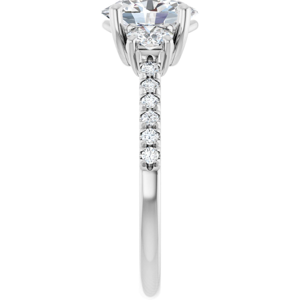 
                  
                    14K White Oval 1 ct Engagement Ring
                  
                