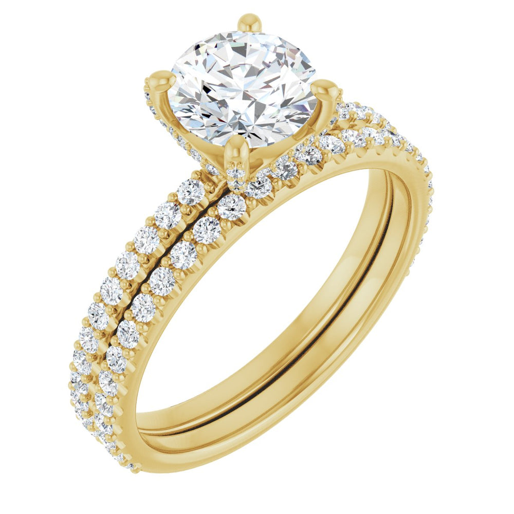 
                  
                    14K Yellow Round 1 ct Engagement Ring
                  
                