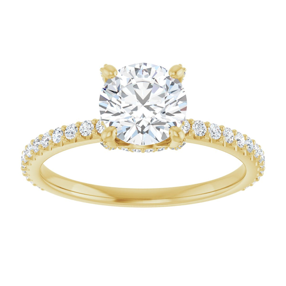 
                  
                    14K Yellow Round 1 ct Engagement Ring
                  
                